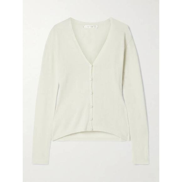 THE ROW  Imperia Cashmere Cardigan Sweater in Pale Green XS - Picture 4 of 4